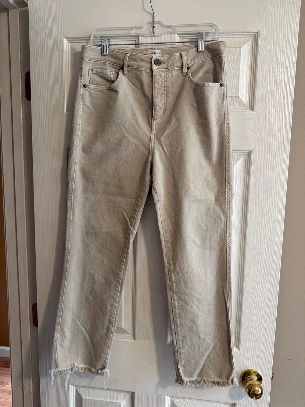 LOFT Light Beige Denim Jeans